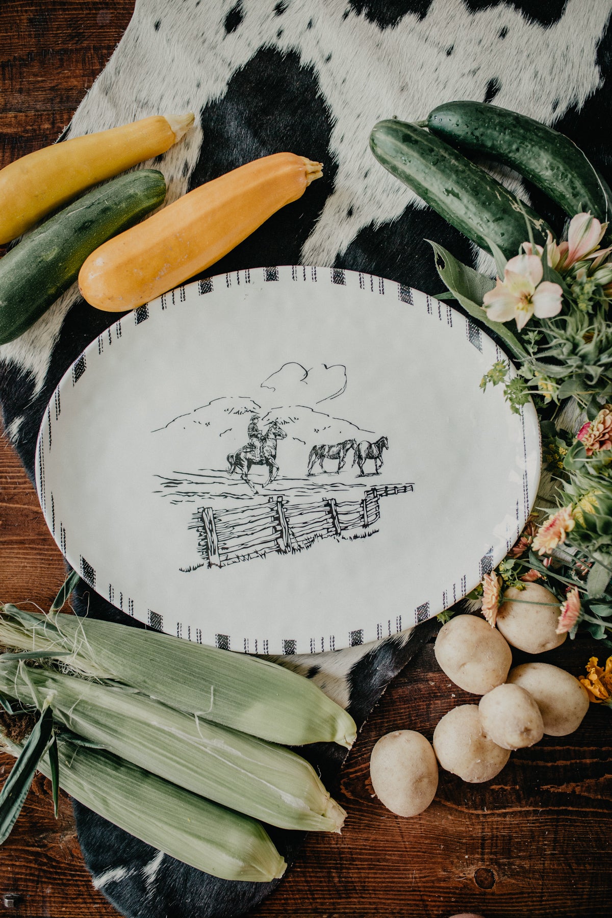 Ranch Life Melamine Serving Platter