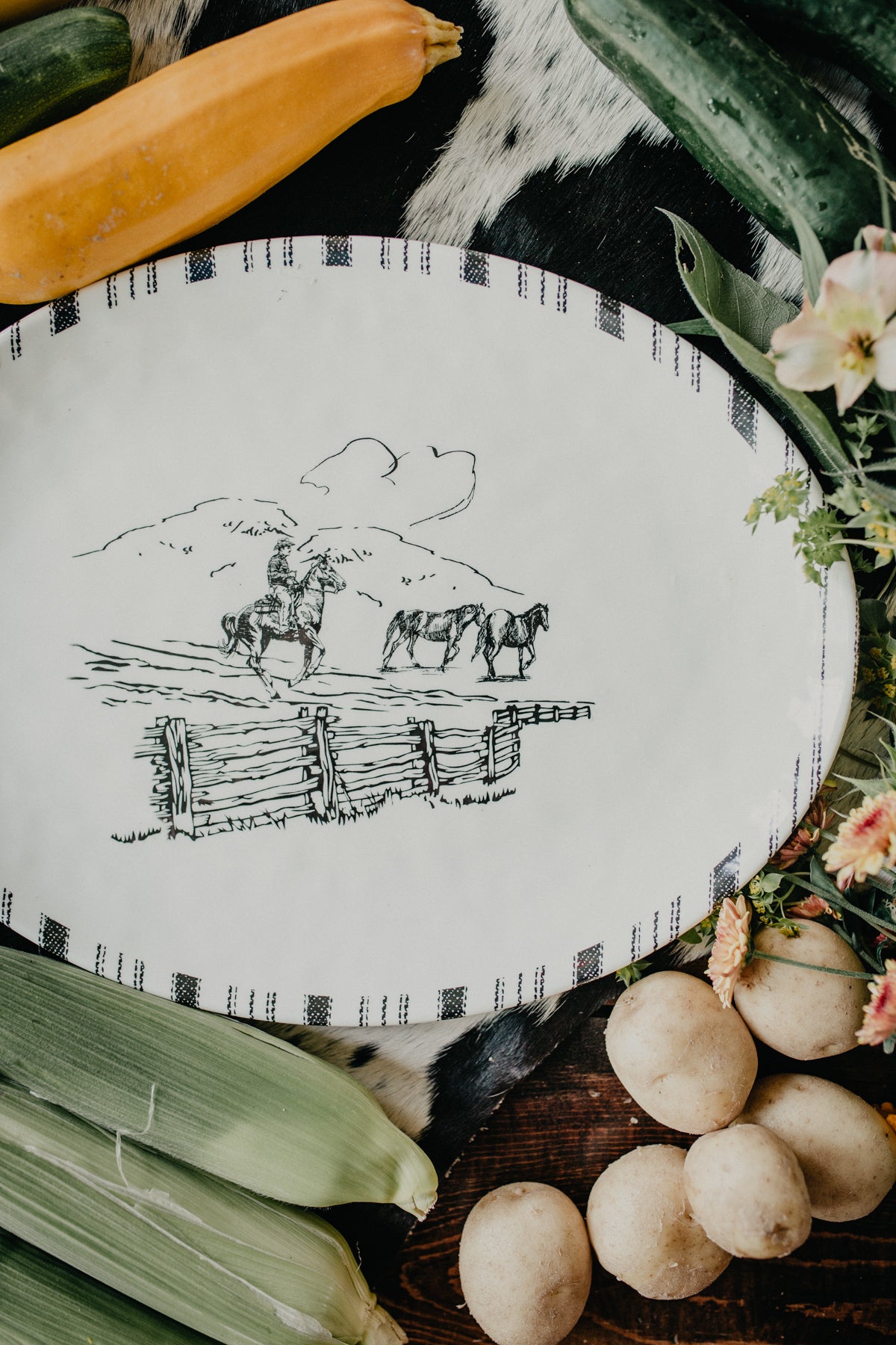 Ranch Life Melamine Serving Platter