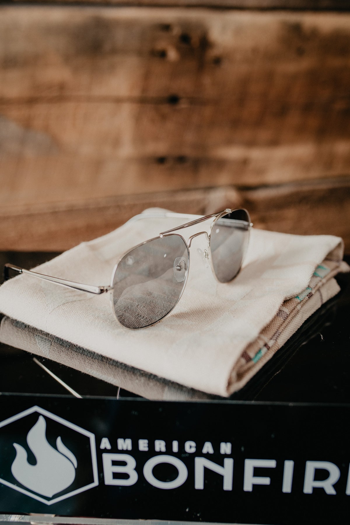 'Lariat' American Bonfire Co. Aviator Sunglasses (2 Colours)