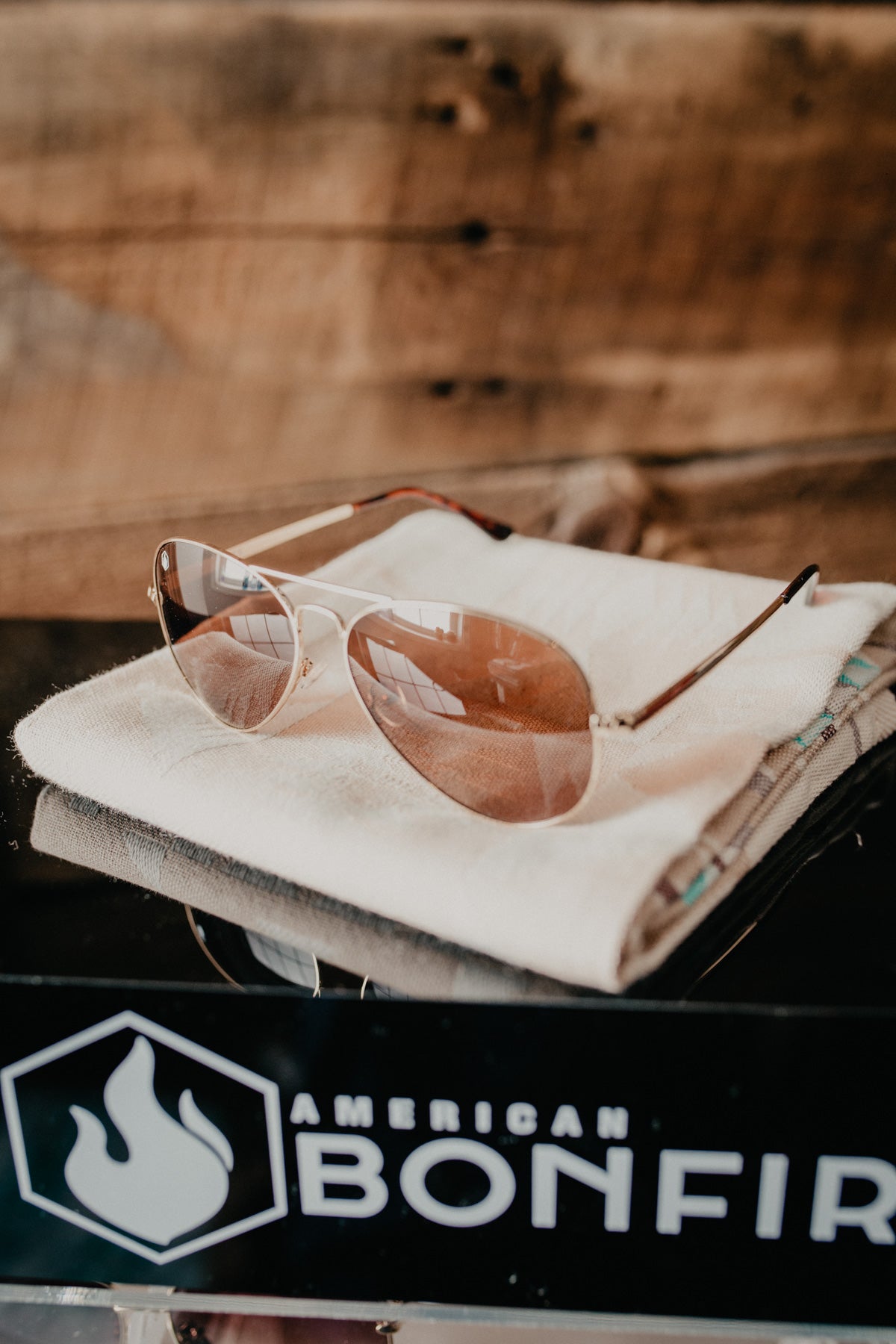 'Tex' American Bonfire Co. Aviator Sunglasses (2 Colours)