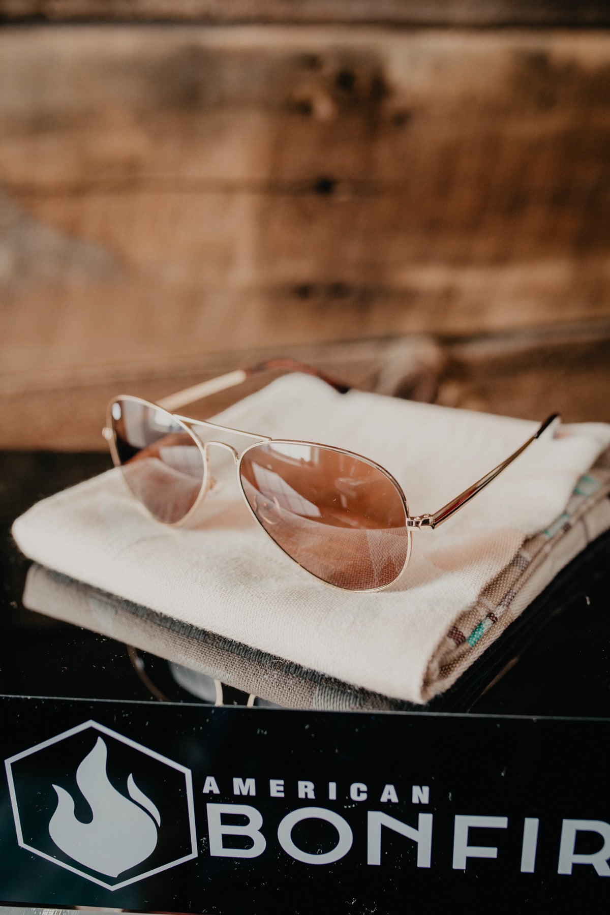 'Tex' American Bonfire Co. Aviator Sunglasses (2 Colours)