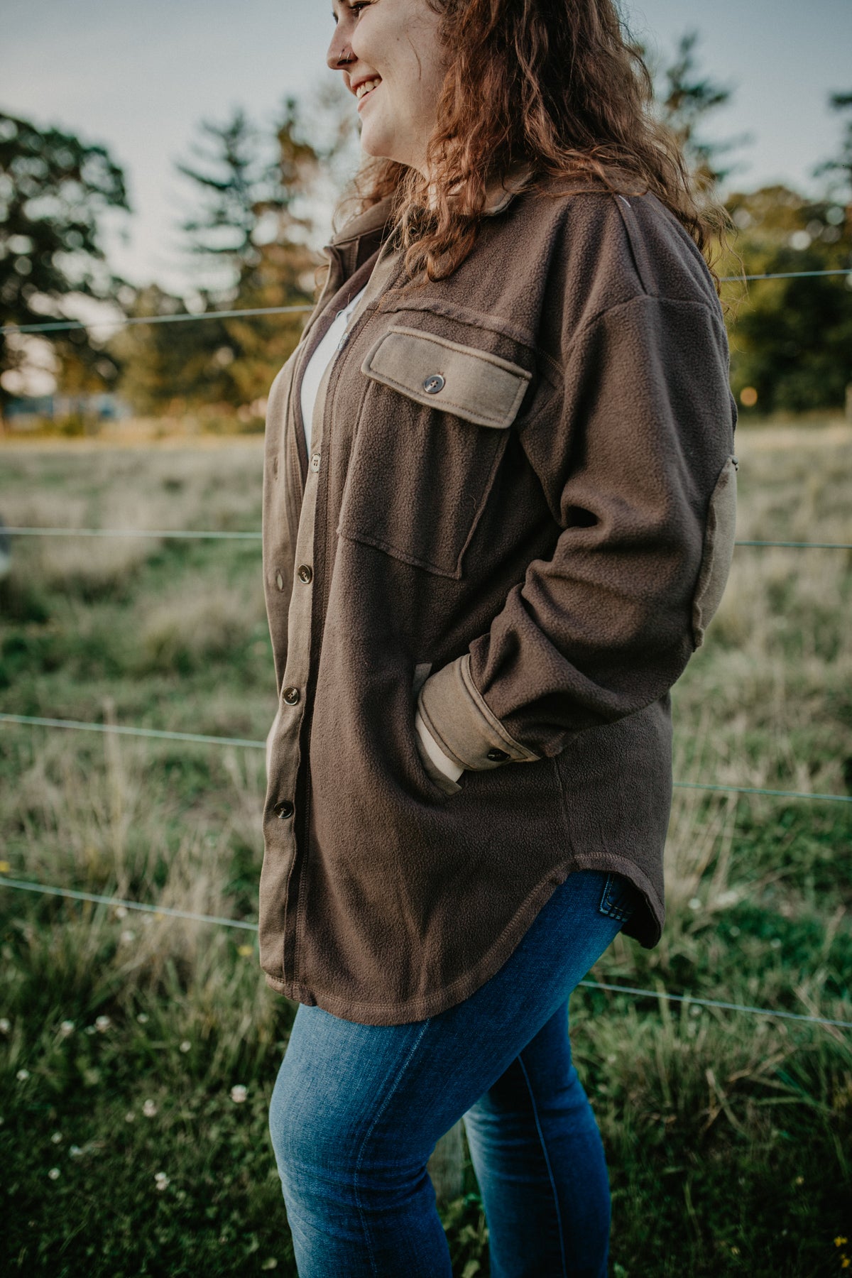 'Samson' Oversized Shacket with Pockets (1 M Camel Only)