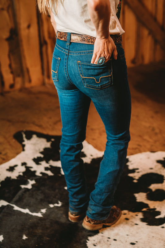 Jazmine' Ultra High Rise Straight Cropped Jean by Ariat